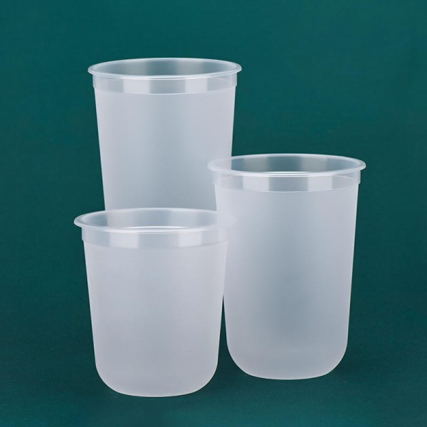 Plastic Cups & Lids (HY-PP-11) - 500ML (Pack of 250)