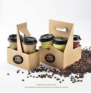 Coffee Delivery Cup Holders (HY-CSCH-2) - Four Cups (Pack Of 250)