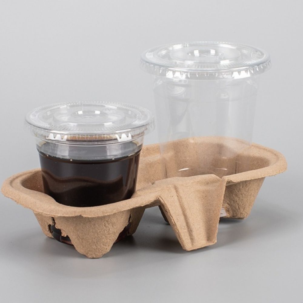 Paper Pulp Cup Holders (CM-PCH-5) - Double Cups (Pack Of 250)