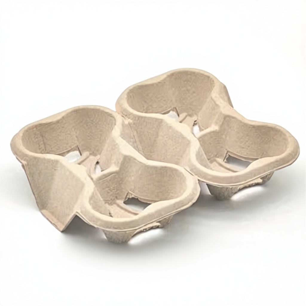 Paper Pulp Cup Holders (CM-PCH-8) - Tearable Four Cups (Pack Of 250)