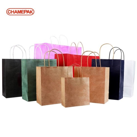 Paper Bags With Handle (CM-PBWH-8) - (Pack Of 250)