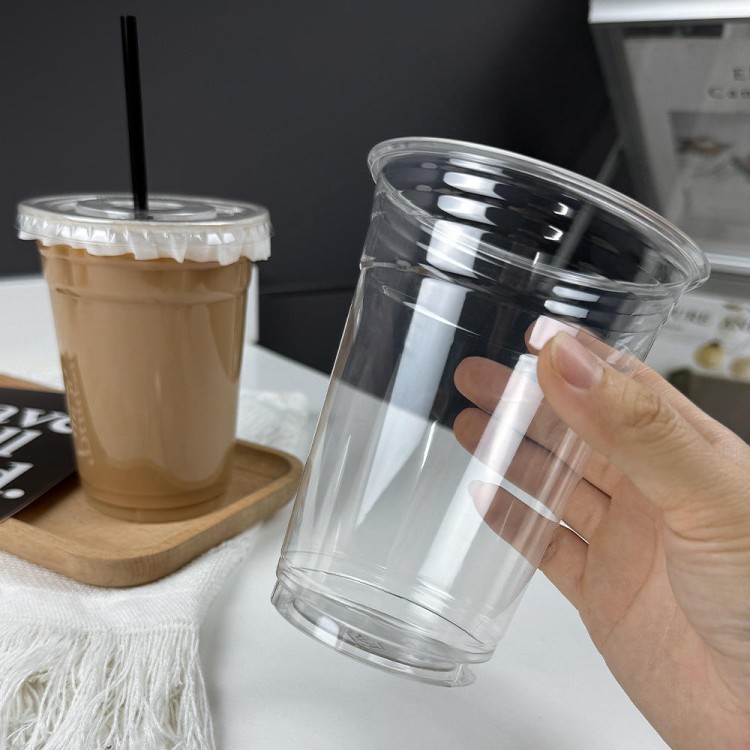 Plastic Cups & Lids (CM-PET-8) - 24oz-700ML (Pack of 250)