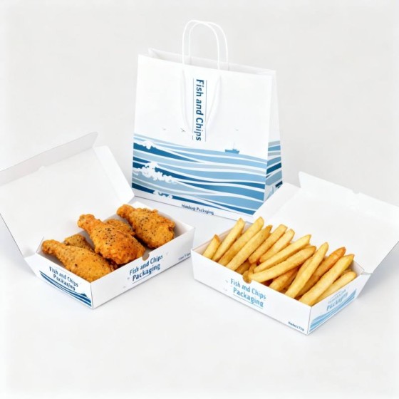 Fish & Chips Boxes 10 Inch (HY-FCB-2) - (Pack Of 250) - Image 11