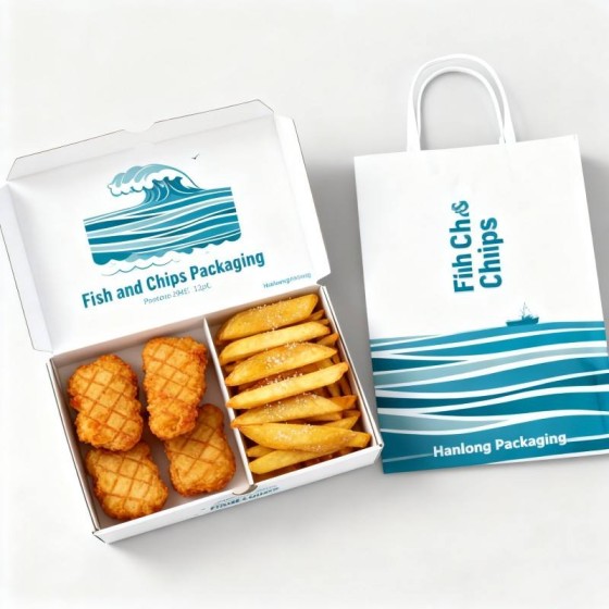 Fish & Chips Boxes 10 Inch (HY-FCB-2) - (Pack Of 250) - Image 12