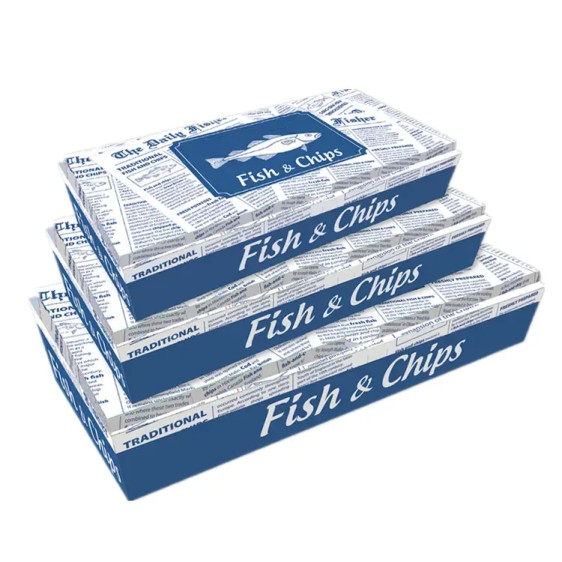 Fish & Chips Boxes 10 Inch (HY-FCB-2) - (Pack Of 250) - Image 2