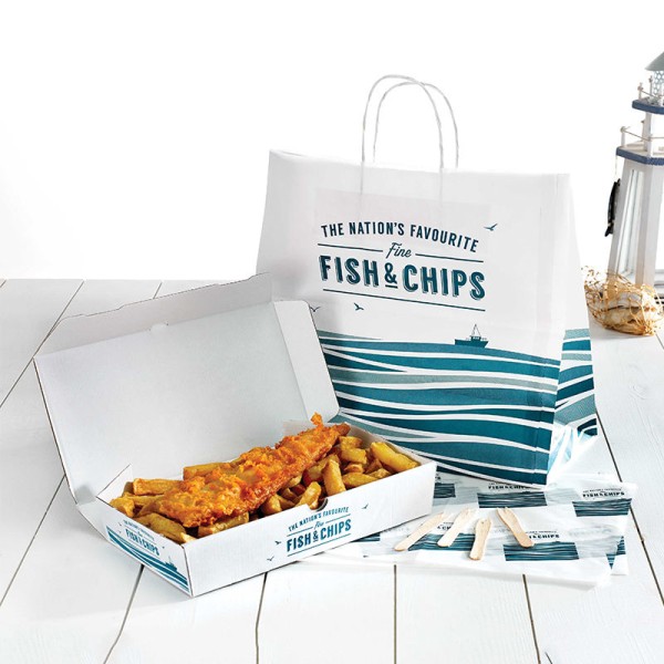 Fish & Chips Boxes 10 Inch (HY-FCB-2) - (Pack Of 250) - Image 5