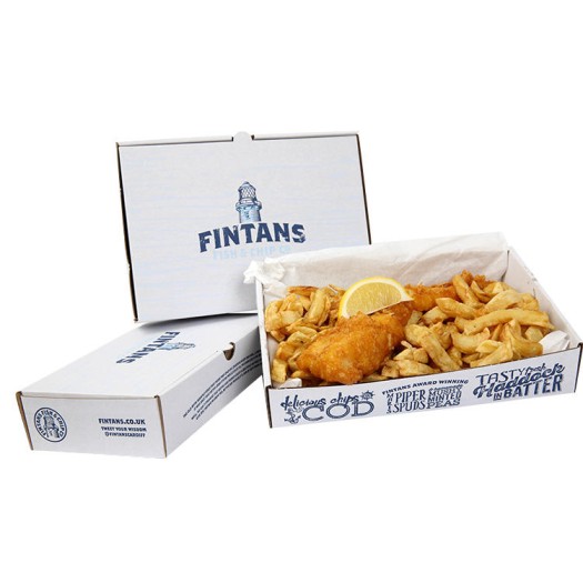Fish & Chips Boxes 12 Inch (HY-FCB-3) - (Pack Of 250)