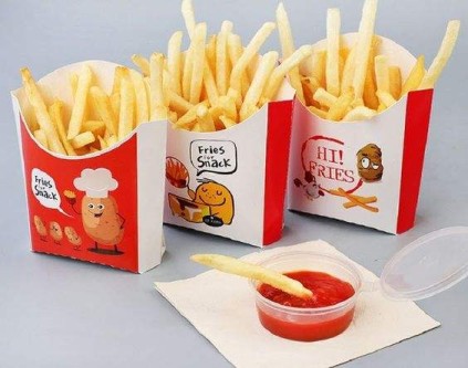 Fries Box & Container (CM-CT-3) (Pack Of 250)